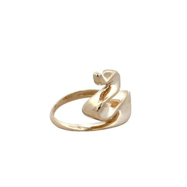 14k Yellow Gold Modern Snake Style Fashion Ring – Size 5 Image 2 Perry's Diamonds & Estate Jewelry Charlotte, NC