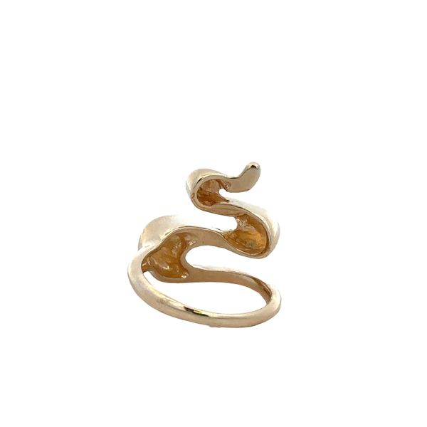 14k Yellow Gold Modern Snake Style Fashion Ring – Size 5 Image 3 Perry's Diamonds & Estate Jewelry Charlotte, NC