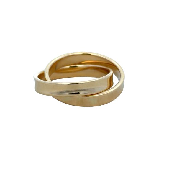 Estate Tiffany & Co. 1837 Collection 18k Yellow Gold Rolling Rings – Size 5.75–6 Image 3 Perry's Diamonds & Estate Jewelry Charlotte, NC