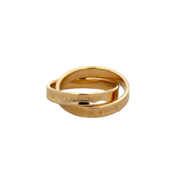 Estate Tiffany & Co. 1837 Collection 18k Yellow Gold Rolling Rings – Size 5.75–6 Perry's Diamonds & Estate Jewelry Charlotte, NC
