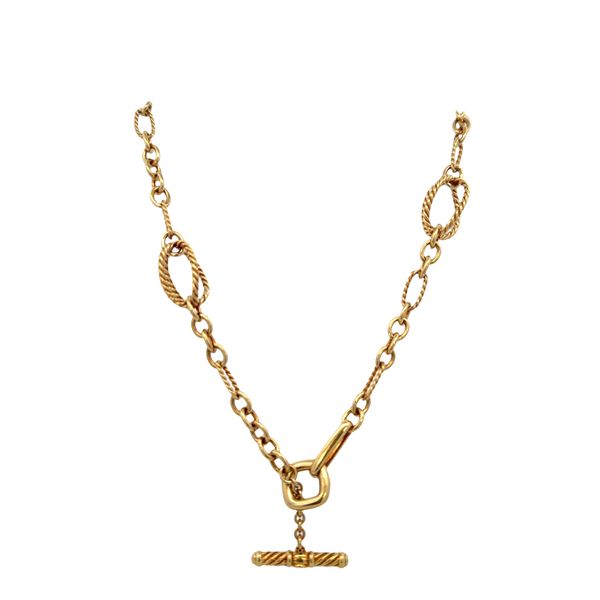 Estate 18k Yellow Gold David Yurman Lantana Necklace Image 2 Perry's Diamonds & Estate Jewelry Charlotte, NC