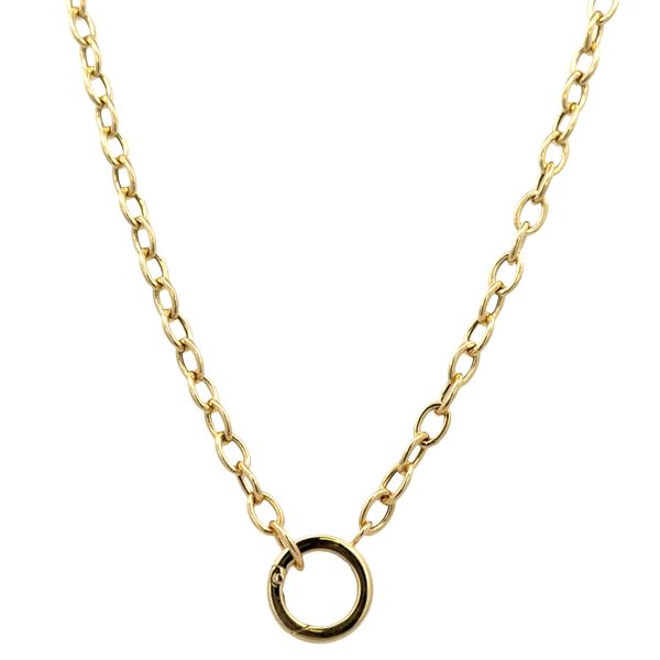14k Yellow Gold Cable Link Necklace – 18