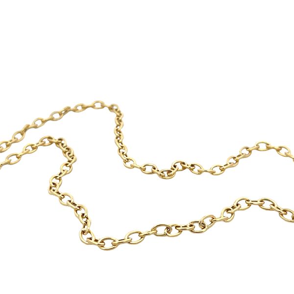14k Yellow Gold Cable Link Necklace – 18