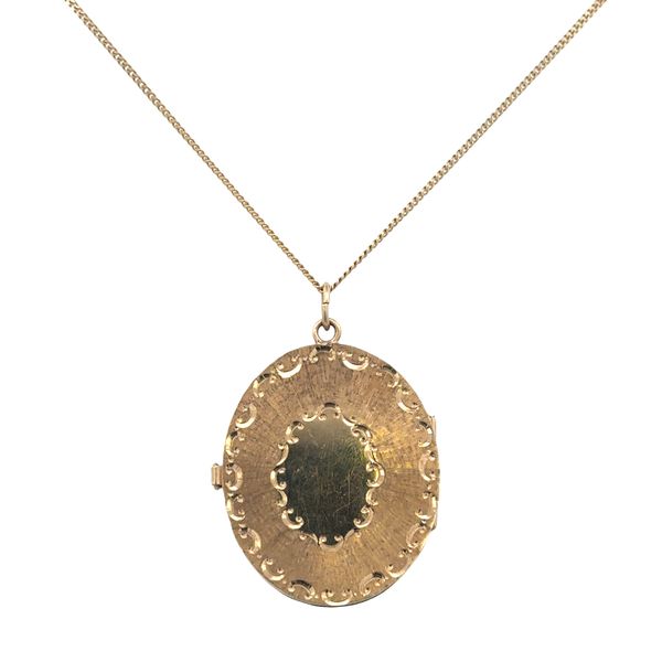 Antique Edwardian French Limoges Enameled Portrait Pendant in Yellow Gold Image 4 Perry's Diamonds & Estate Jewelry Charlotte, NC