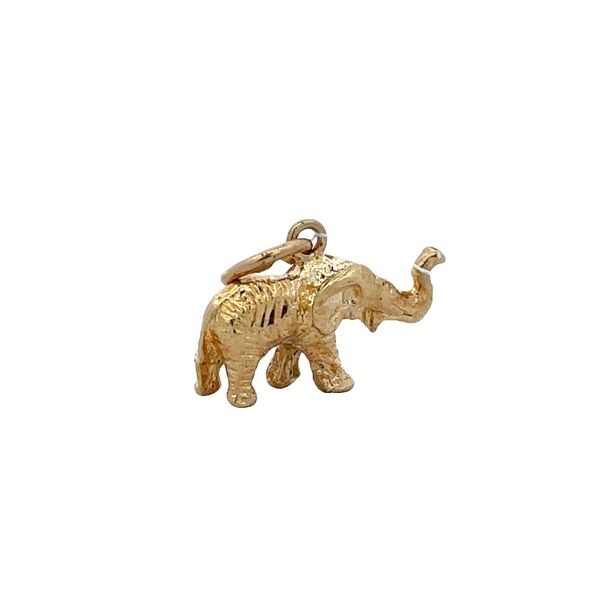 Vintage Elephant Charm in Yellow Gold Image 2 Perry's Diamonds & Estate Jewelry Charlotte, NC