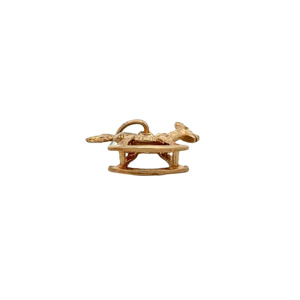 Vintage Rocking Horse Charm in Yellow Gold Image 2 Perry's Diamonds & Estate Jewelry Charlotte, NC