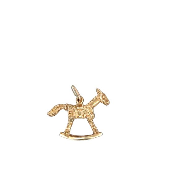 Vintage Rocking Horse Charm in Yellow Gold Perry's Diamonds & Estate Jewelry Charlotte, NC