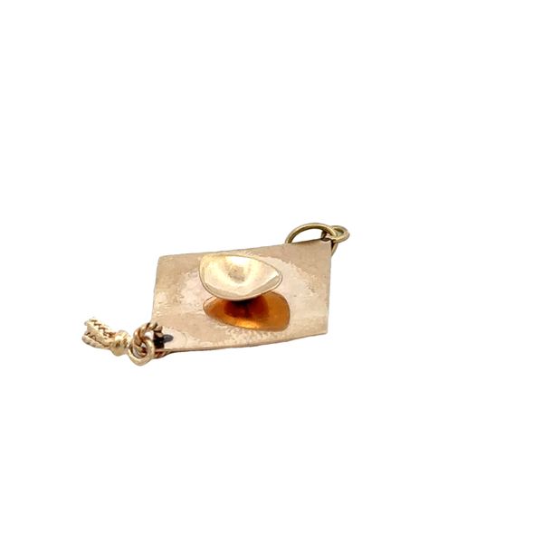 Vintage Two Tone Rose and Yellow Gold Graduation Cap Charm Image 3 Perry's Diamonds & Estate Jewelry Charlotte, NC