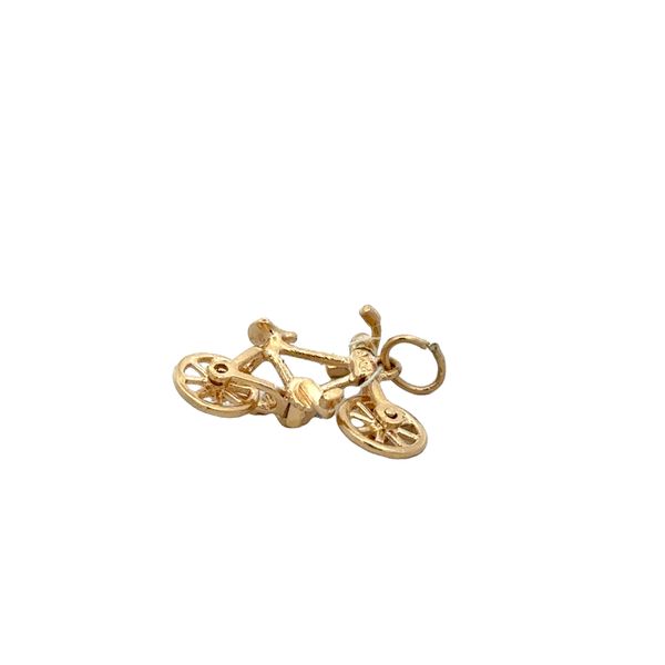 Moveable Bicycle Charm in Yellow Gold Image 2 Perry's Diamonds & Estate Jewelry Charlotte, NC