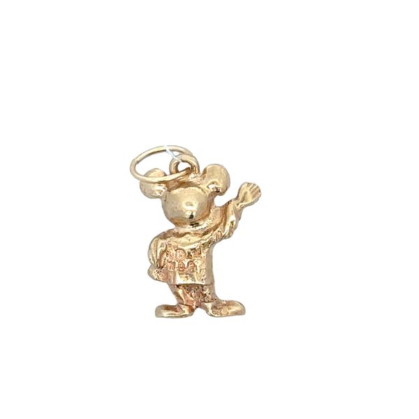 Vintage Mickey Mouse Charm in Yellow Gold Image 3 Perry's Diamonds & Estate Jewelry Charlotte, NC