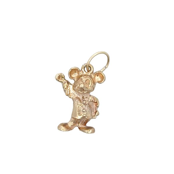 Vintage Mickey Mouse Charm in Yellow Gold Perry's Diamonds & Estate Jewelry Charlotte, NC