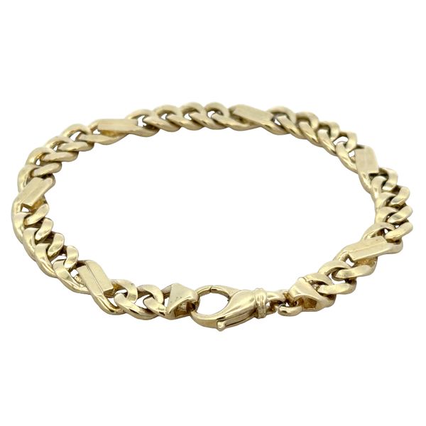 14k Yellow Gold Figaro Link Bracelet – 8.5