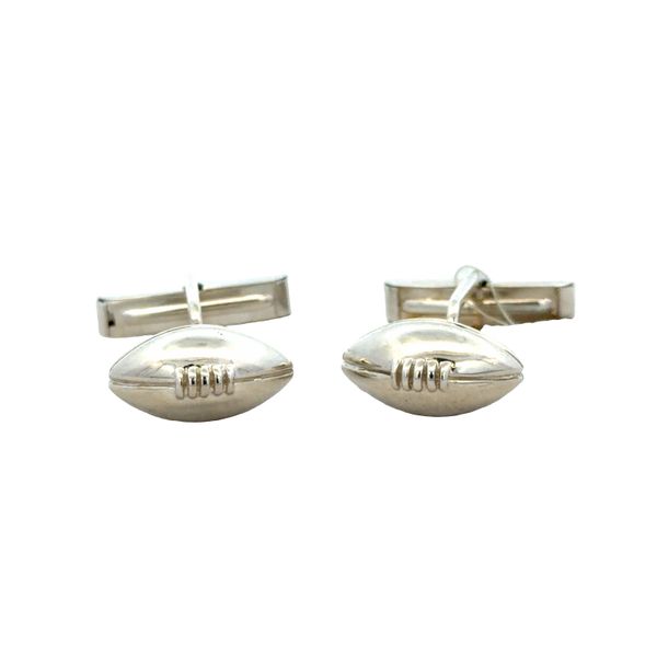 Estate Tiffany & Co. Sterling Silver Football Cufflinks Perry's Diamonds & Estate Jewelry Charlotte, NC