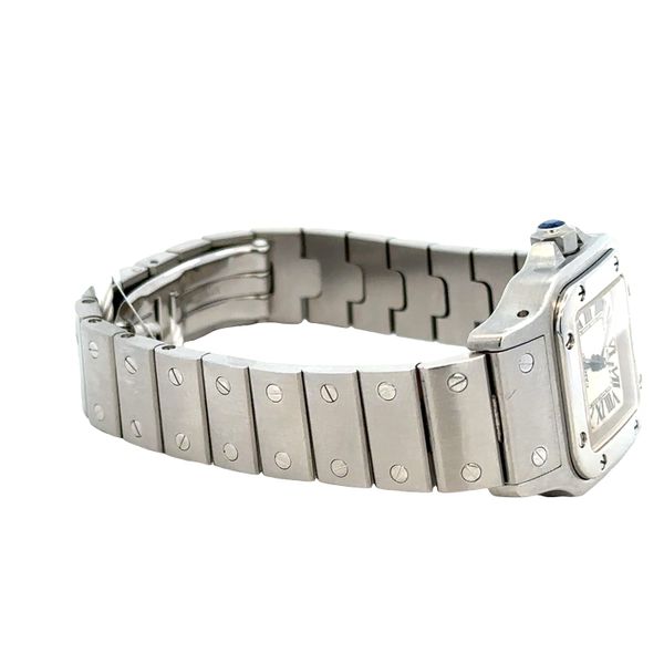 Pre-Owned Cartier Santos Galbée Stainless Steel Wristwatch Image 2 Perry's Diamonds & Estate Jewelry Charlotte, NC