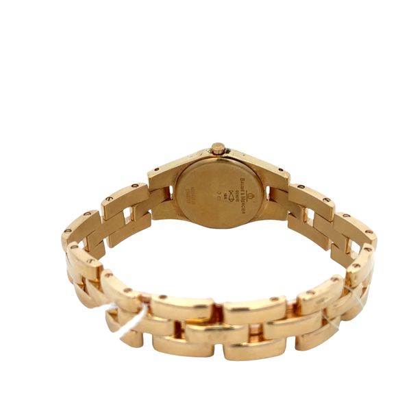 Pre-Owned Baume & Mercier Ladies 18k Yellow Gold Wristwatch – 22mm Mother of Pearl Dial Image 2 Perry's Diamonds & Estate Jewelry Charlotte, NC