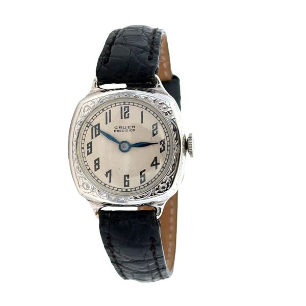 Art Deco Gruen 18k White Gold Wristwatch – Circa 1930s Perry's Diamonds & Estate Jewelry Charlotte, NC