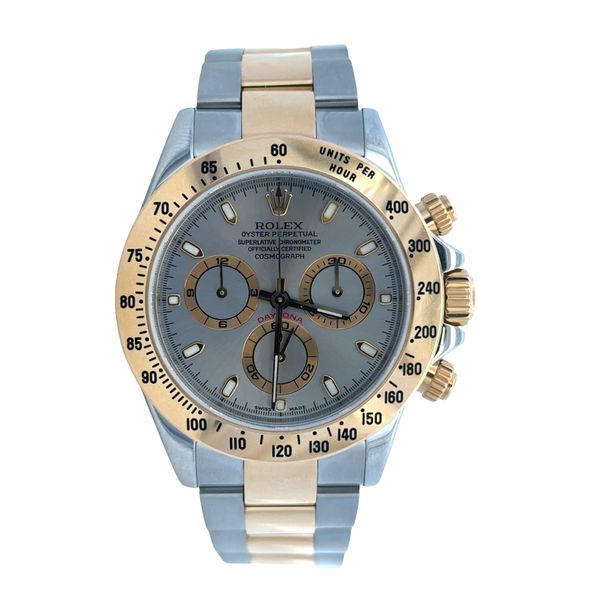 Pre-Owned Rolex Cosmograph Daytona – Stainless Steel & 18k Yellow Gold – 40mm Perry's Diamonds & Estate Jewelry Charlotte, NC