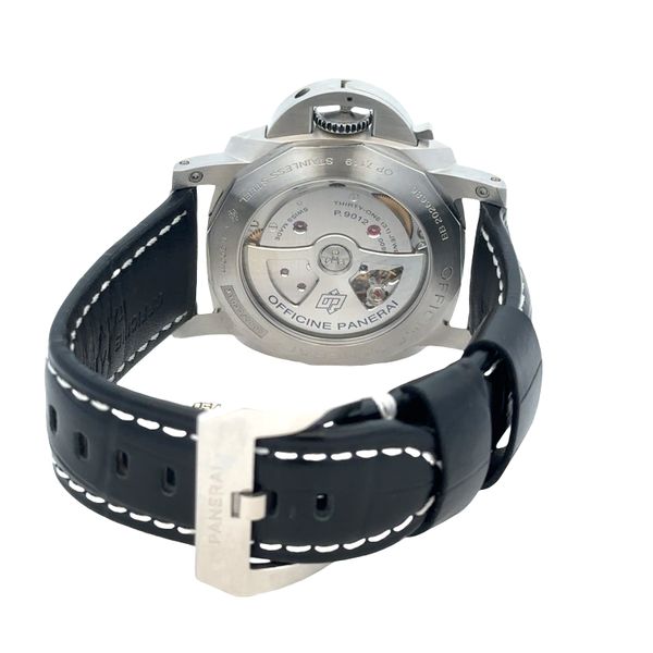 Pre Owned Panerai Luminor 1950 GMT Ref. PAM01321 Stainless Steel Automatic Watch with Box & Card Image 3 Perry's Diamonds & Estate Jewelry Charlotte, NC