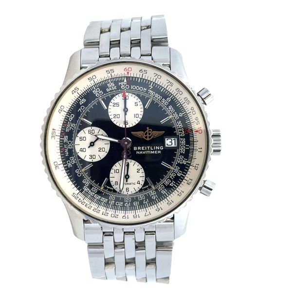 Pre Owned Breitling Navitimer Fighter Ref. A13022 Stainless Steel Automatic Chronograph Watch Perry's Diamonds & Estate Jewelry Charlotte, NC