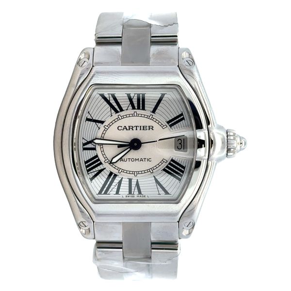 Pre Owned Cartier Roadster Ref. W62025V3 Stainless Steel Automatic Watch Perry's Diamonds & Estate Jewelry Charlotte, NC