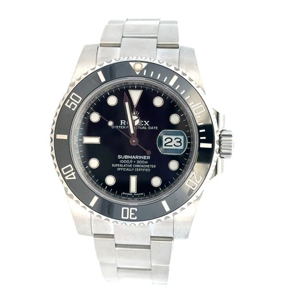 Pre Owned Rolex Submariner Date Ref. 116610LN Stainless Steel Automatic Watch with Box & Card Perry's Diamonds & Estate Jewelry Charlotte, NC