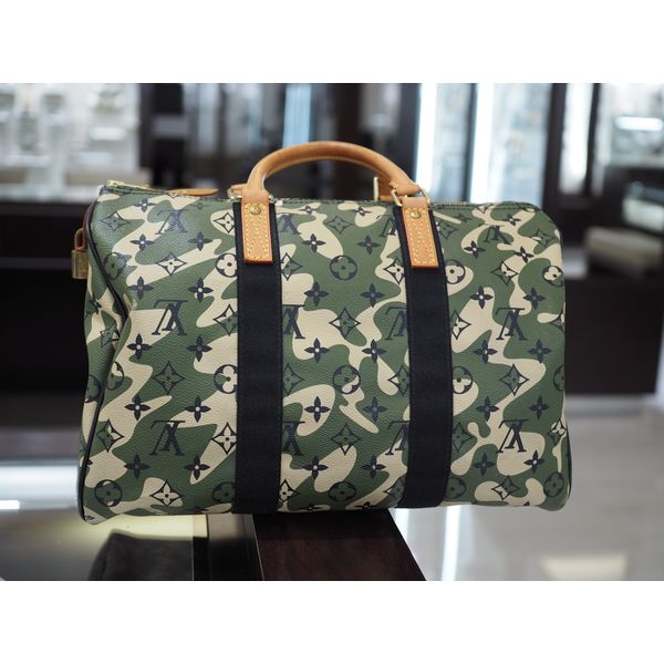Pre-Owned Limited Edition Louis Vuitton x Takashi Murakami Monogramouflage Speedy 35 Handbag – M95773 – Circa 2008 Image 2 Perry's Diamonds & Estate Jewelry Charlotte, NC