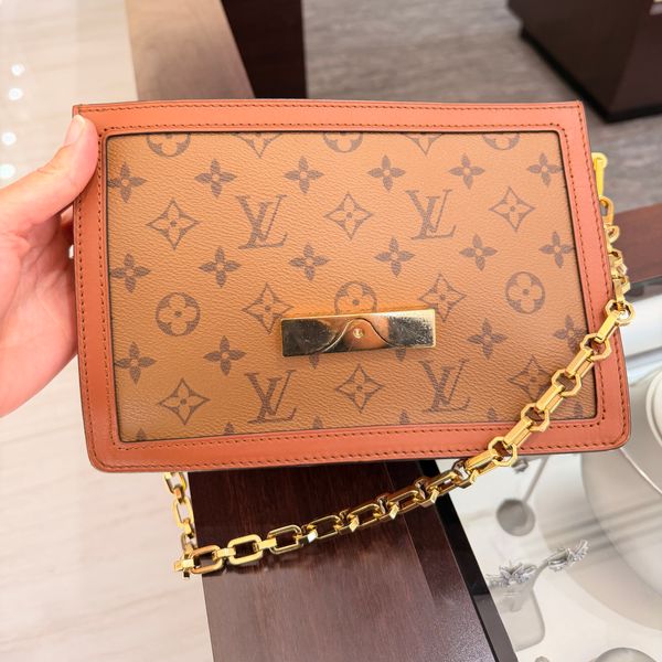 Pre-Owned Louis Vuitton Dauphine MM Handbag in Monogram & Reverse Monogram Canvas Image 4 Perry's Diamonds & Estate Jewelry Charlotte, NC
