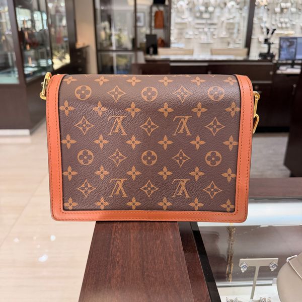 Pre-Owned Louis Vuitton Dauphine MM Handbag in Monogram & Reverse Monogram Canvas Image 5 Perry's Diamonds & Estate Jewelry Charlotte, NC