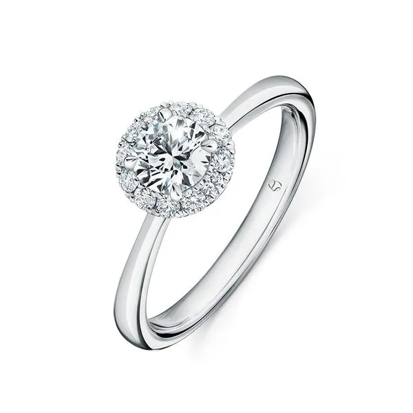 Hearts On Fire Vela Halo Engagement Ring Image 4 Peter & Co. Jewelers Avon Lake, OH