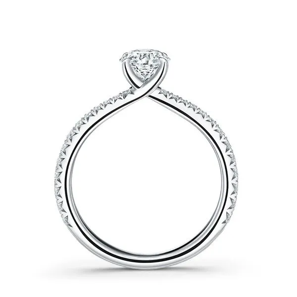 Hearts On Fire Vela Solitaire with Diamond Band Image 2 Peter & Co. Jewelers Avon Lake, OH