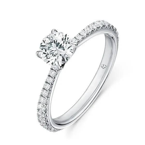 Hearts On Fire Vela Solitaire with Diamond Band Image 4 Peter & Co. Jewelers Avon Lake, OH