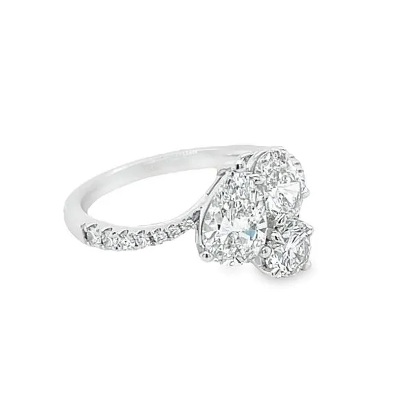 Three-Stone Lab Grown Diamond Ring, 2.07ctw Image 2 Peter & Co. Jewelers Avon Lake, OH