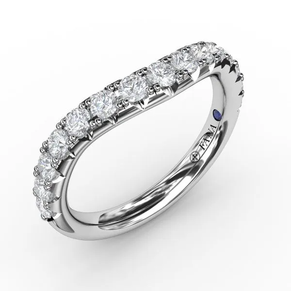 Fana French Pave Set Contour Diamond Band Peter & Co. Jewelers Avon Lake, OH