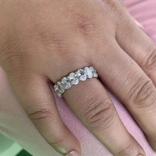 Eternity Diamond Wedding Band Image 4 Peter & Co. Jewelers Avon Lake, OH