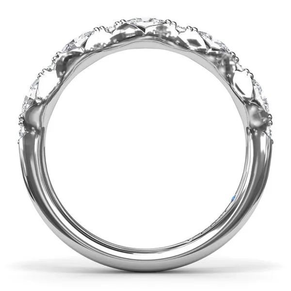 Fana Oval and Round Cluster Diamond Band Image 3 Peter & Co. Jewelers Avon Lake, OH