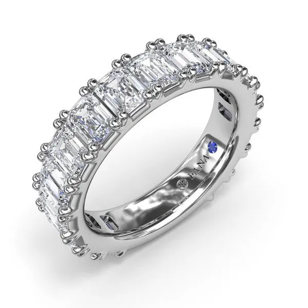 Fana Chunky Emerald Cut Diamond Wedding Band Image 2 Peter & Co. Jewelers Avon Lake, OH