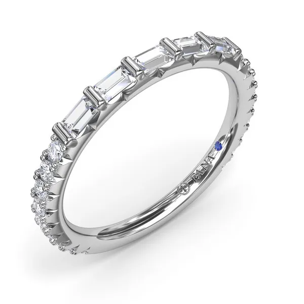 Fana Baguette Diamond Wedding Band Image 2 Peter & Co. Jewelers Avon Lake, OH