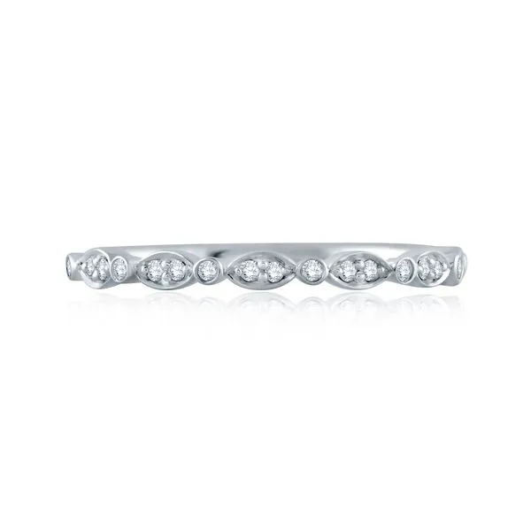 A.JAFFE Marquise and Round Shape Diamond Stackable Band Peter & Co. Jewelers Avon Lake, OH