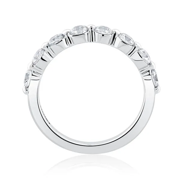 A.JAFFE Single Shared Prong Diamond Wedding Band Image 2 Peter & Co. Jewelers Avon Lake, OH