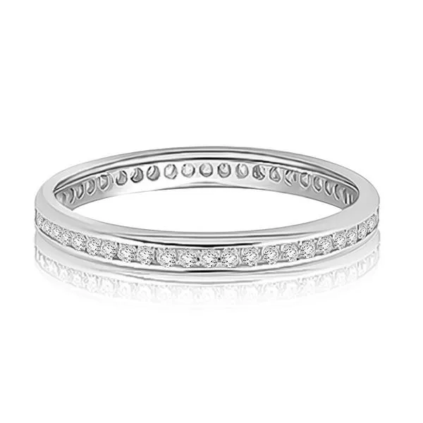 A.JAFFE Channel Set Diamond Eternity Wedding Band Peter & Co. Jewelers Avon Lake, OH