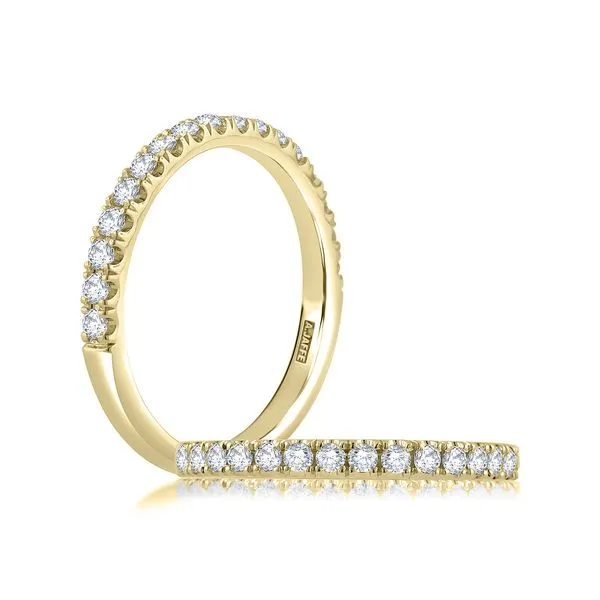 A.JAFFE Pavé Diamond Wedding Band Image 3 Peter & Co. Jewelers Avon Lake, OH