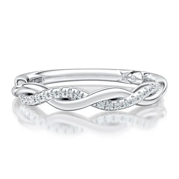 A.JAFFE Crossover Twist Diamond Wedding Band Peter & Co. Jewelers Avon Lake, OH
