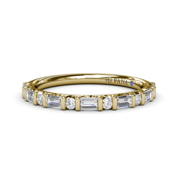 Fana Alternating Round and Emerald Cut Diamond Band Peter & Co. Jewelers Avon Lake, OH