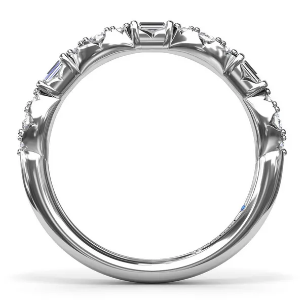 Fana Alternating Design Diamond Wedding Band Image 3 Peter & Co. Jewelers Avon Lake, OH