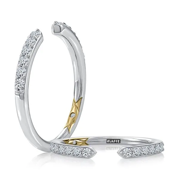 A.JAFFE Open Diamond Wedding Band Peter & Co. Jewelers Avon Lake, OH