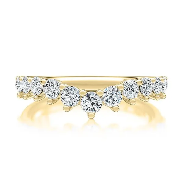 A.JAFFE V-Curved Diamond Wedding Band Peter & Co. Jewelers Avon Lake, OH