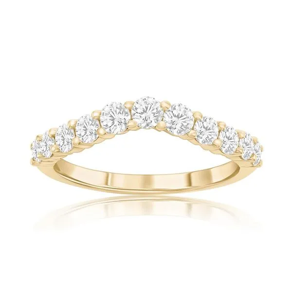 Curved Diamond Wedding Band Peter & Co. Jewelers Avon Lake, OH