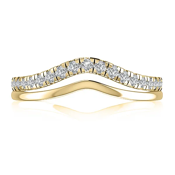 A. Jaffe Yellow Diamond Curved Wedding Band Peter & Co. Jewelers Avon Lake, OH