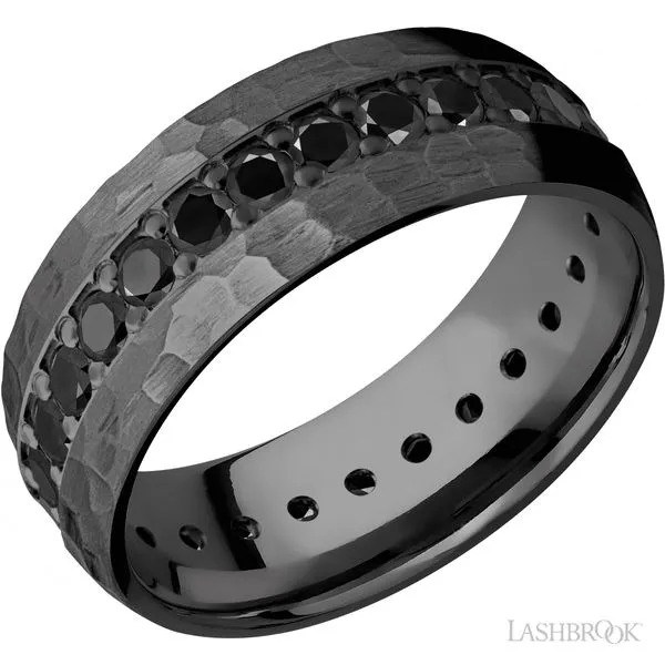 8mm Black Diamond Zirconium Band Peter & Co. Jewelers Avon Lake, OH