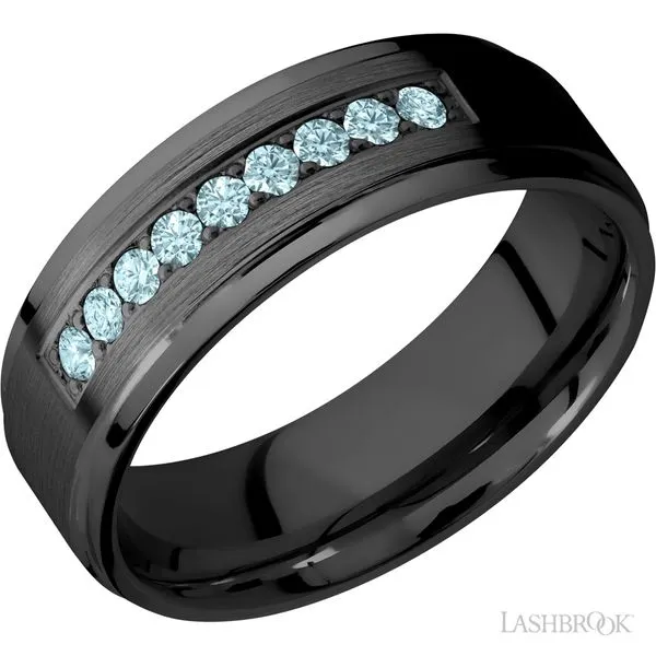 7mm Diamond Zirconium Band Peter & Co. Jewelers Avon Lake, OH